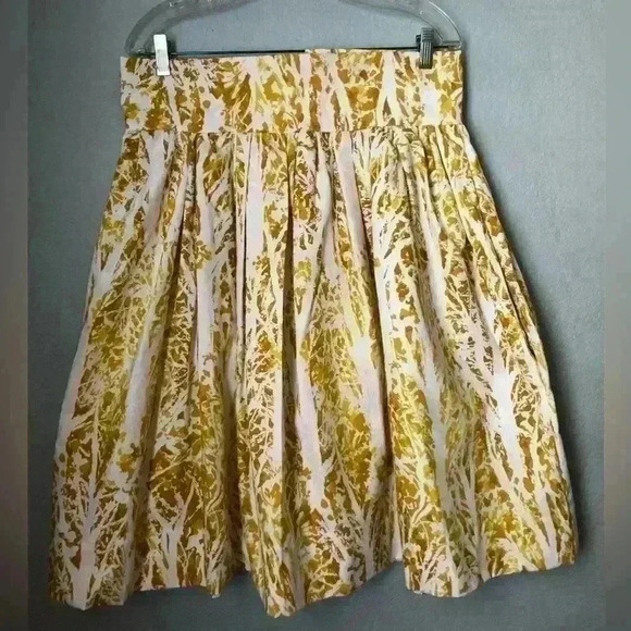 Handmade Yellow Mustard White Skirt Large? - Picture 1 of 10